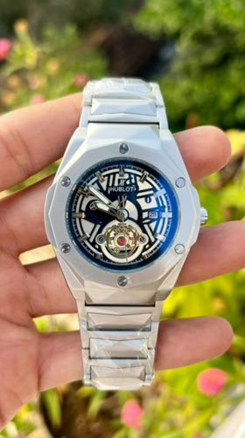 HUBLOT Tourbillon diamond cut black
