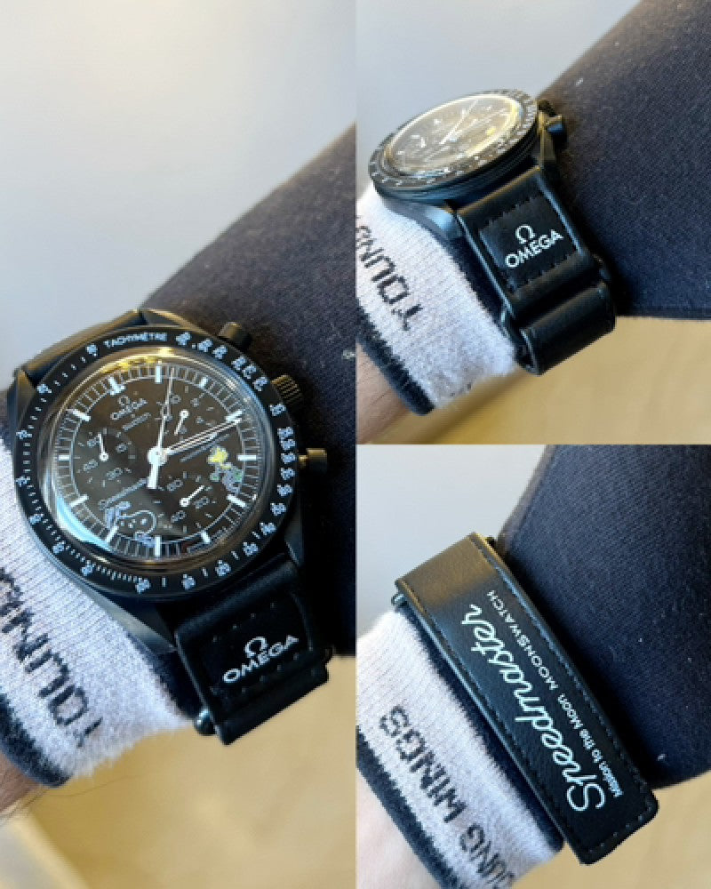 Omega Swatch snoopy black edition