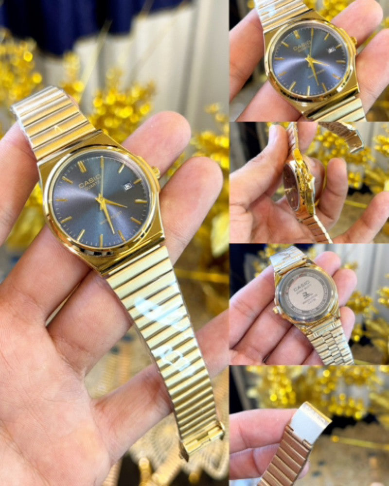 CASIO Gold/Blue dial