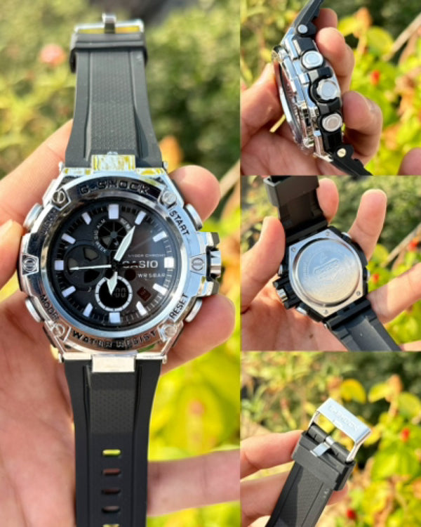 G shock B100 - black silver