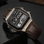 CASIO 1200 leather strap metal body