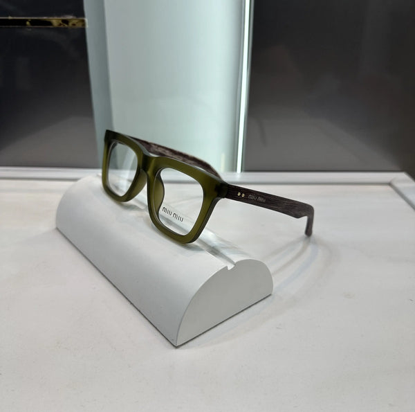 Miu Miu Green Wooden Premium Glasses 5189