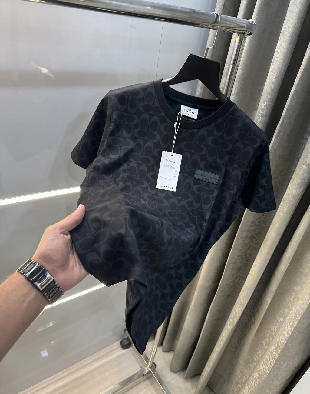 Coach Black Monogram Premium T-Shirt