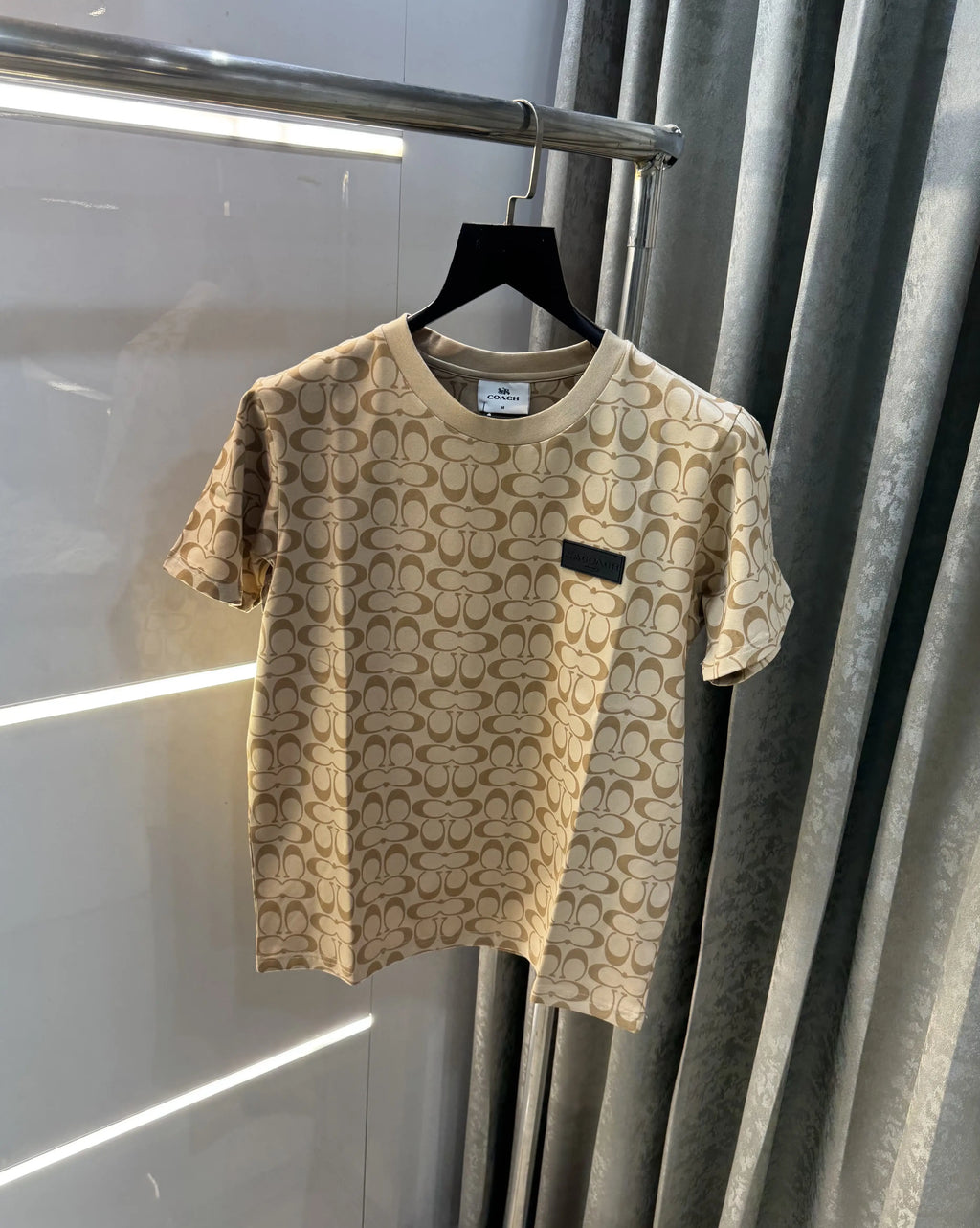 Coach Beige Monogram Premium T-Shirt