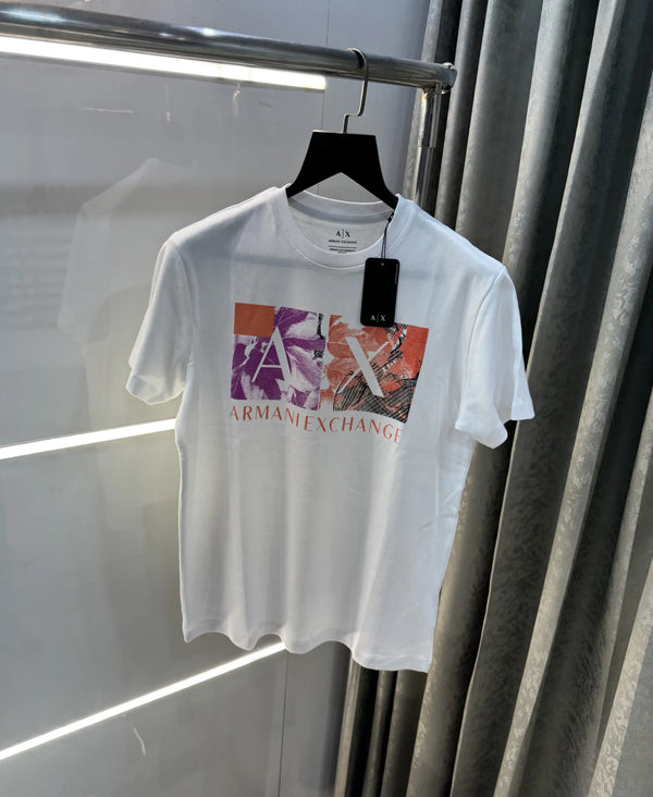 Arman i Exchange White Logo Print Imported T-Shirt