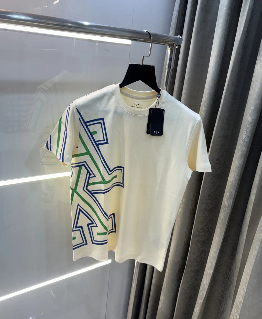 Arman i Exchange Cream Logo Print Imported T-Shirt