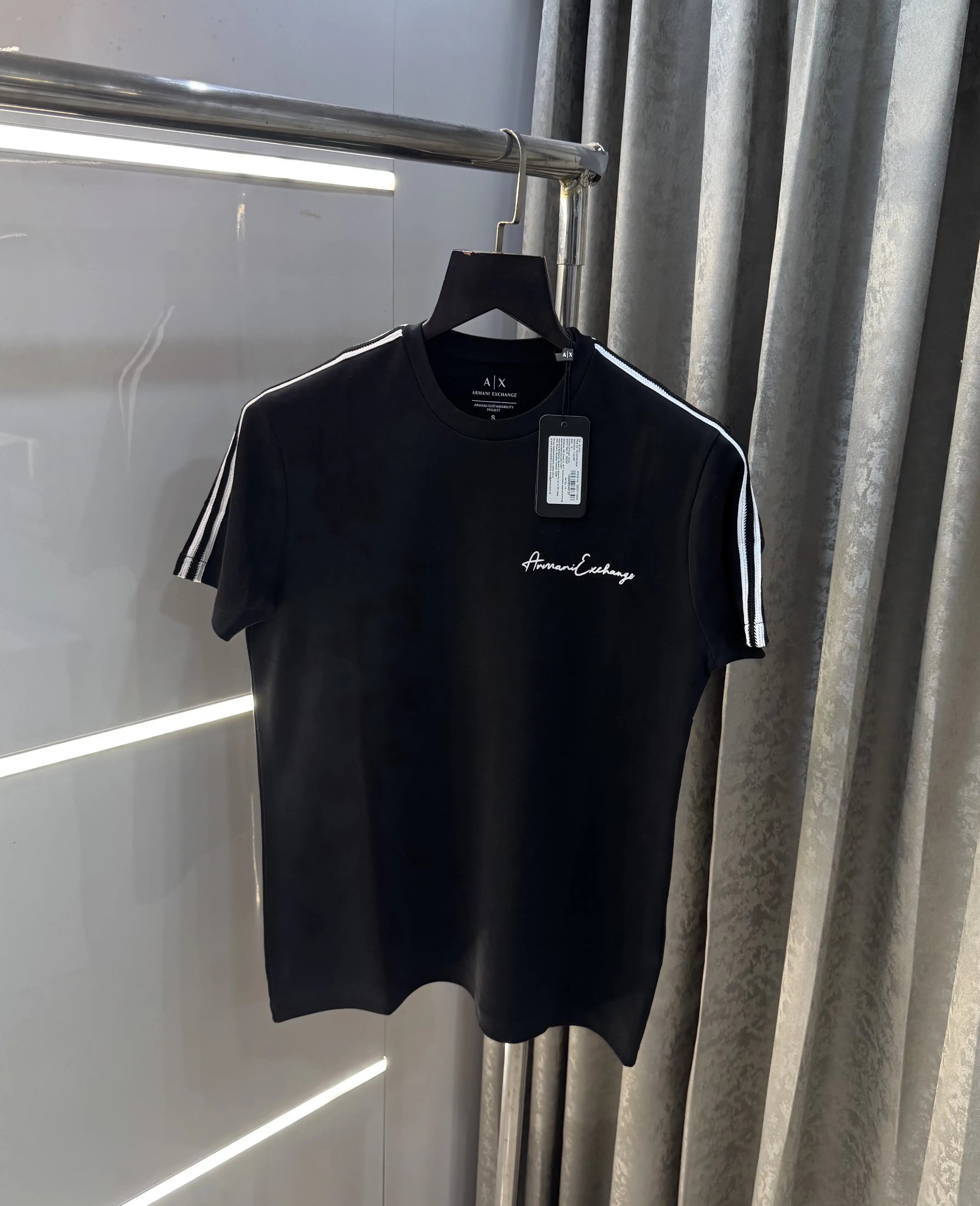 Arman i Exchange Black Logo Print Imported T-Shirt