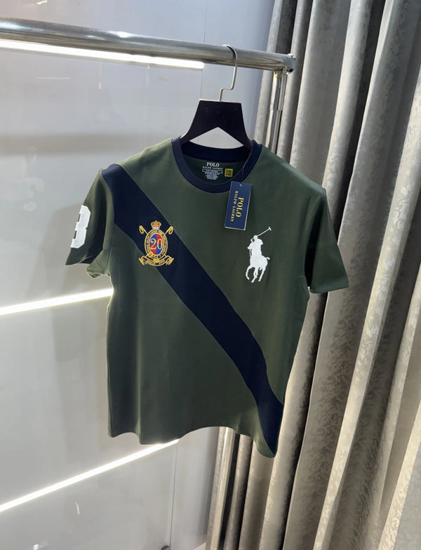 Ralph Lauren Green Logo Work Imported T-Shirt