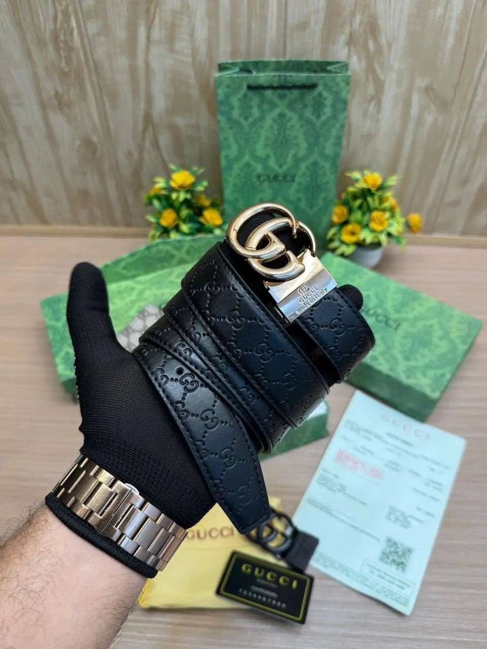 GUCCI_2_Buckle_Belt_&_wallet_Combo_C447