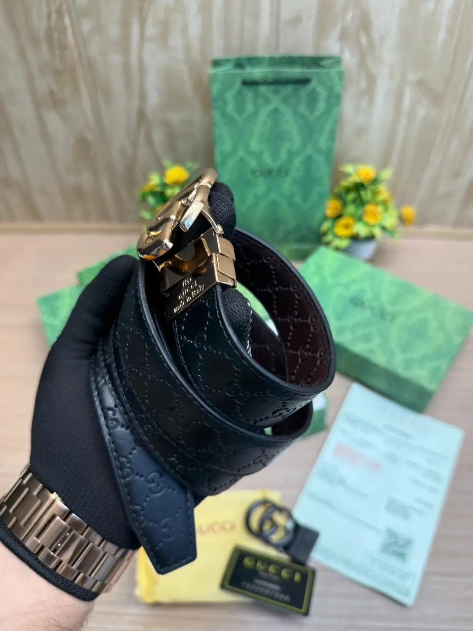 GUCCI_2_Buckle_Belt_&_wallet_Combo_C447