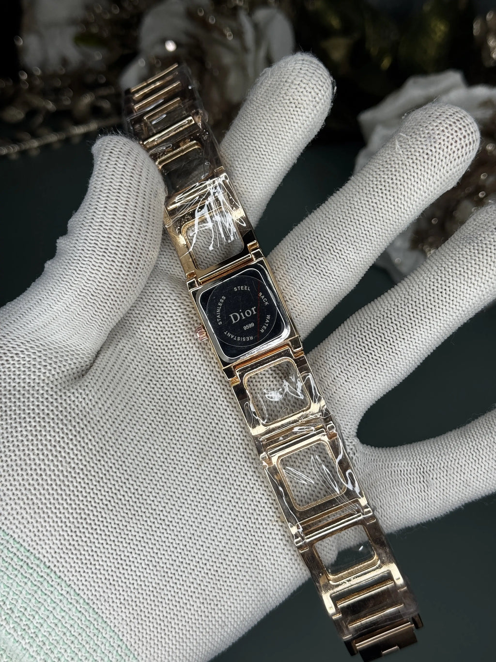 Dio r Bracelet Rose Gold Green Premium Ladies watch