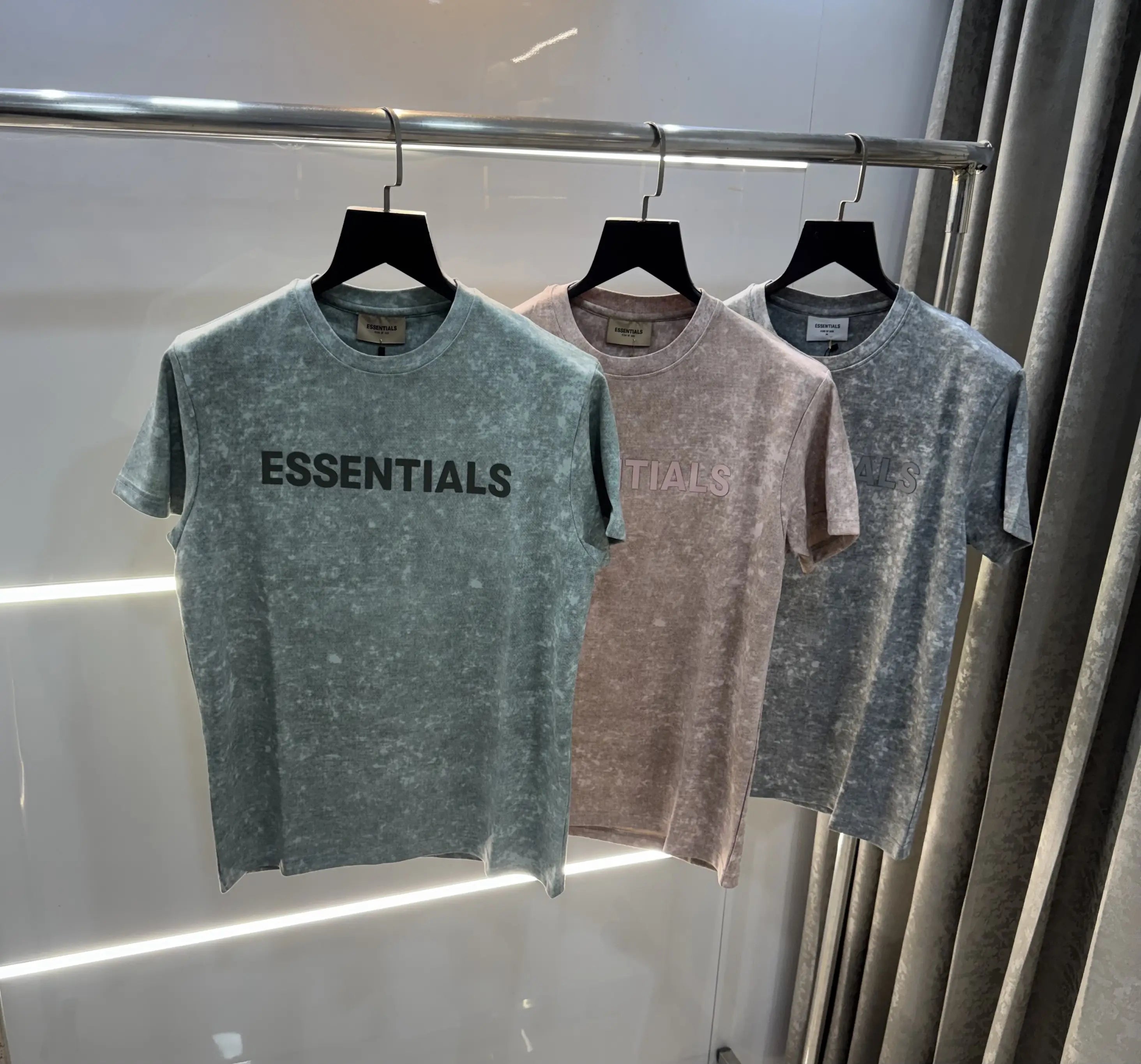 Essential Fear of God Grey Washed Premium T-Shirt