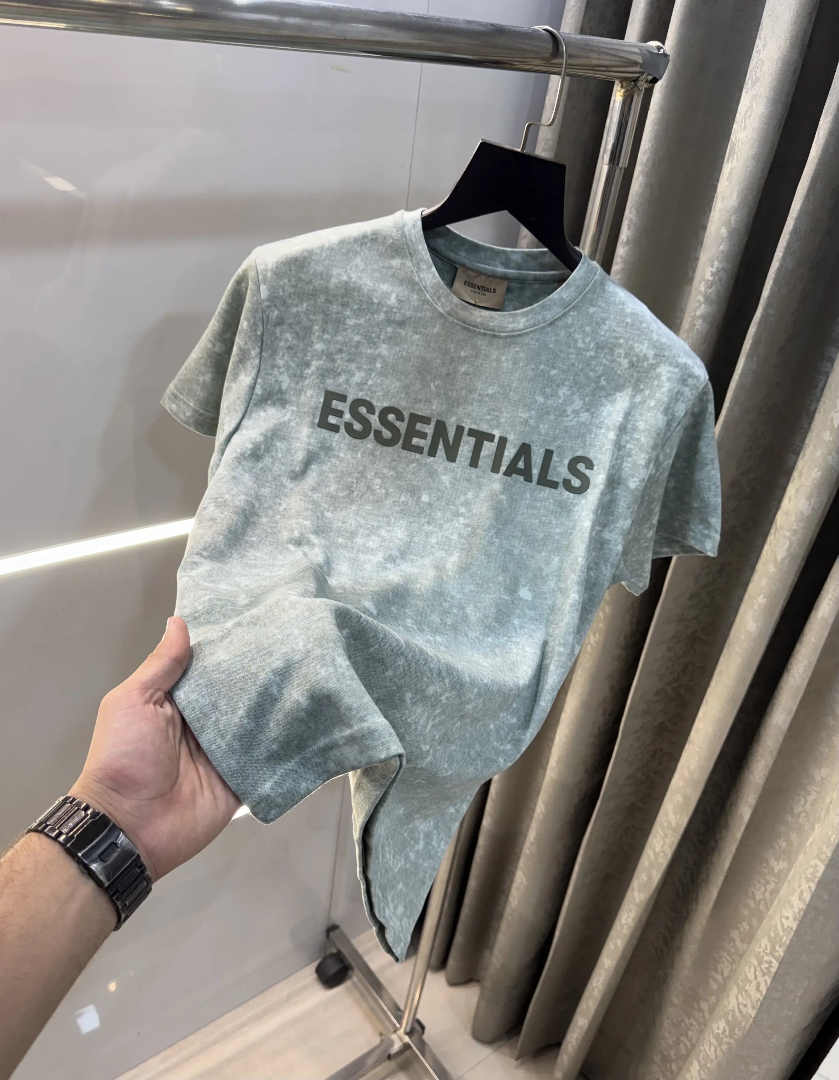 Essential Fear of God Green Washed Premium T-Shirt