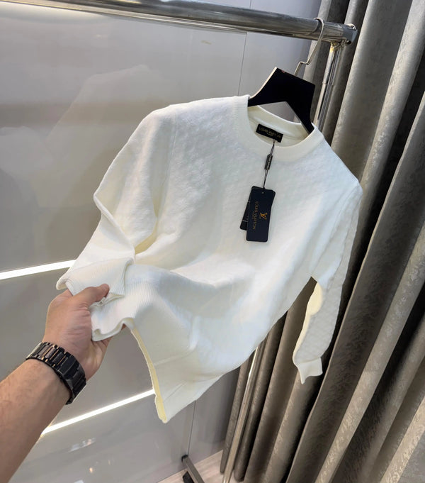 Louis  Vuitton wahit  Logo Work Imported Pull Over