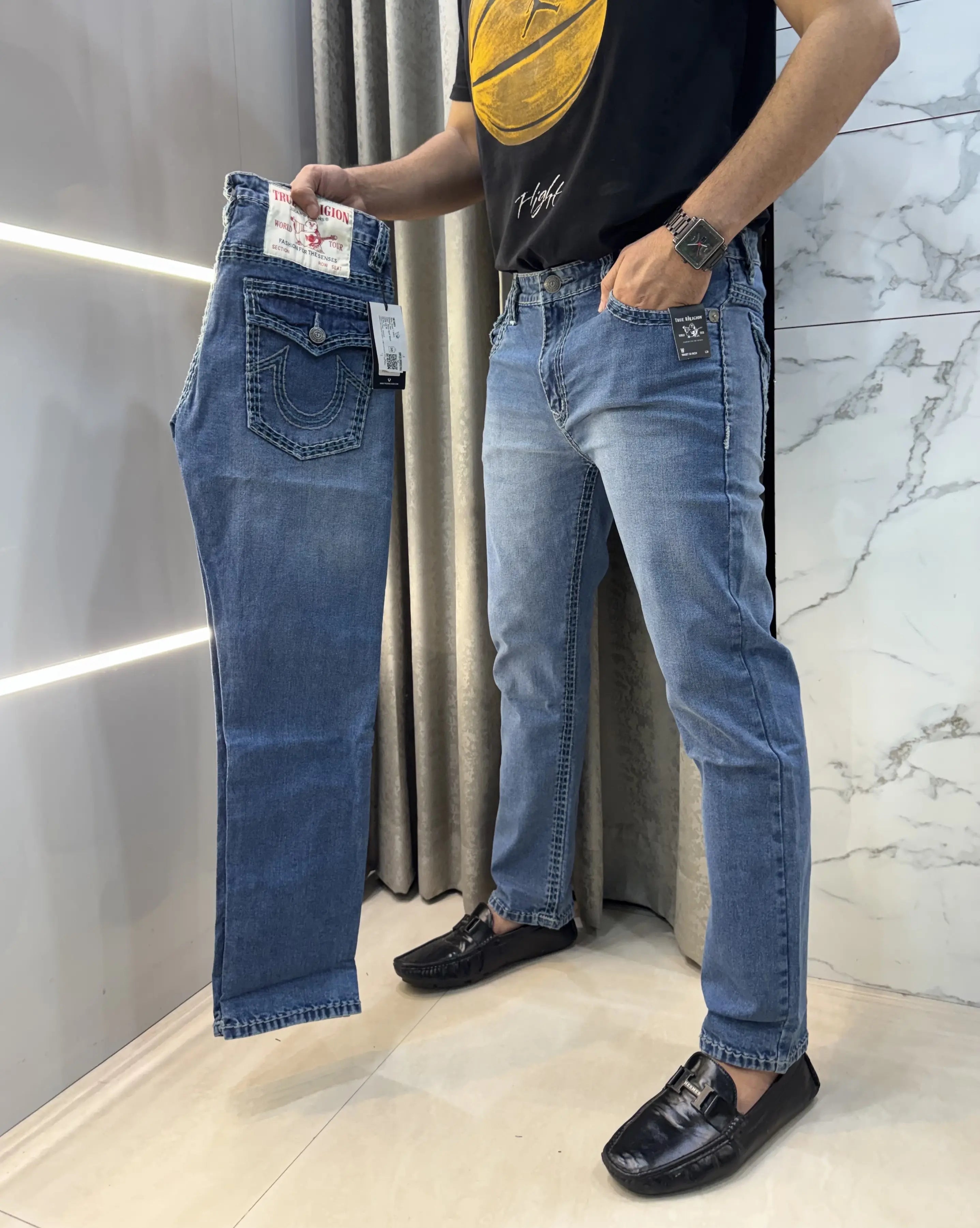 True Religion Sky Blue Premium Boot Cut Denim Secondary image