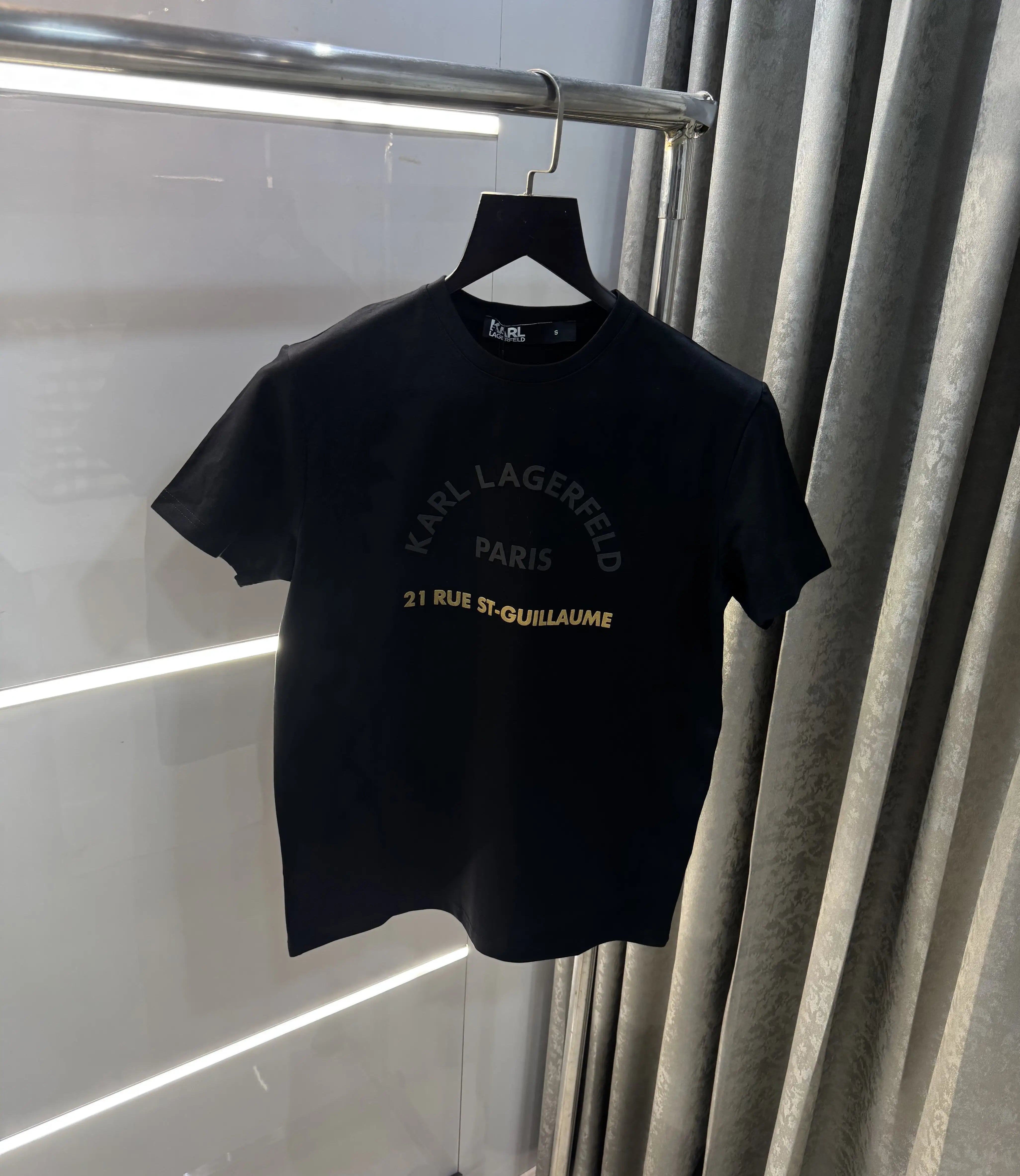 Karl Lagerfeld Black Logo Work Premium T-Shirt Secondary image