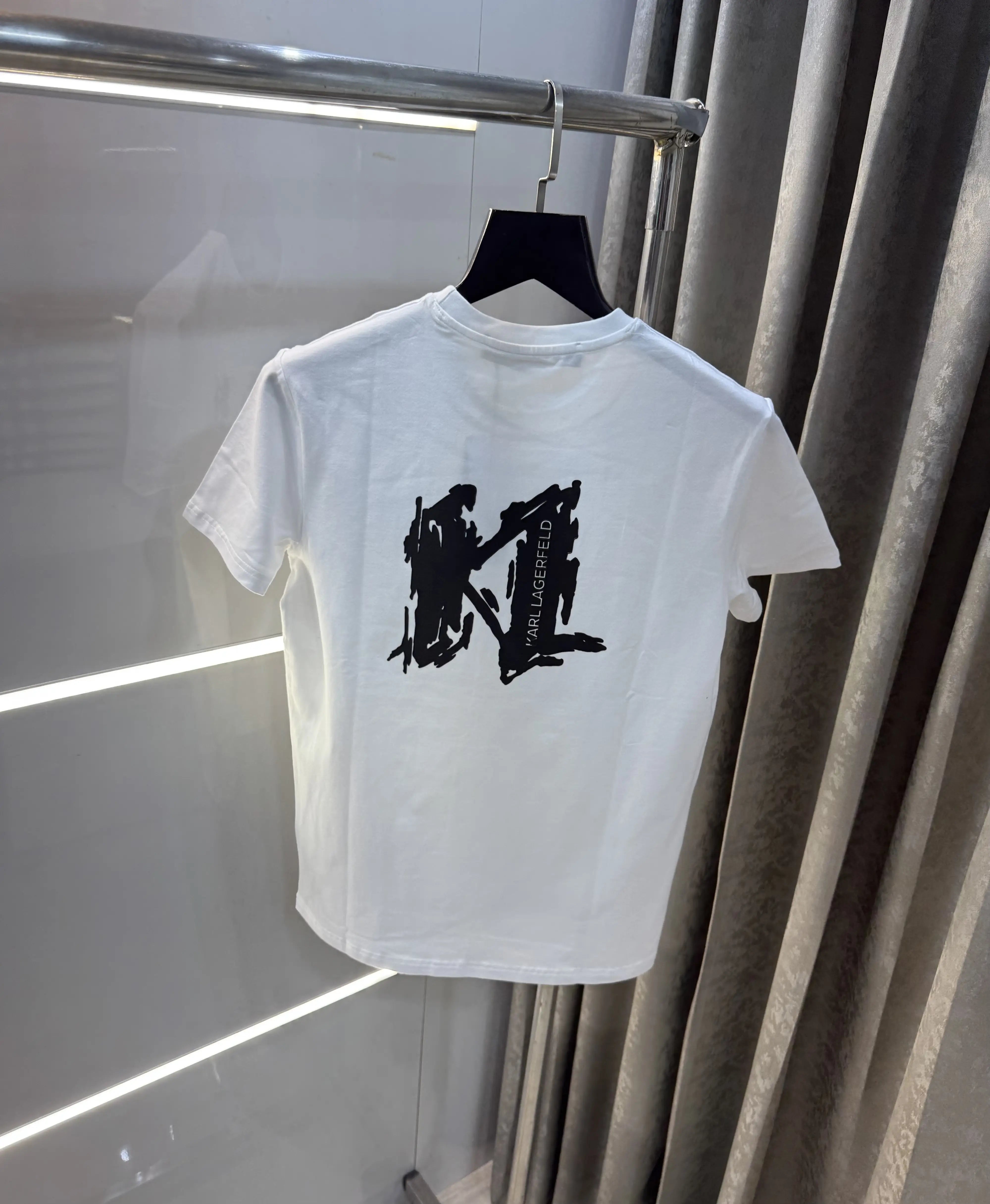 Karl Lagerfeld White Logo Work Premium T-Shirt Secondary image