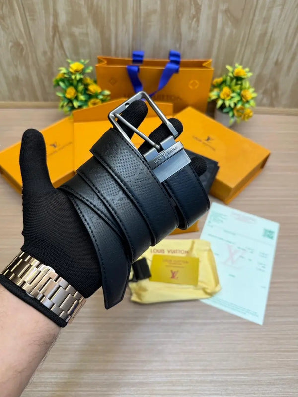 LOUIS_VUITTON_2 Buckle Belt & wallet Combo C448