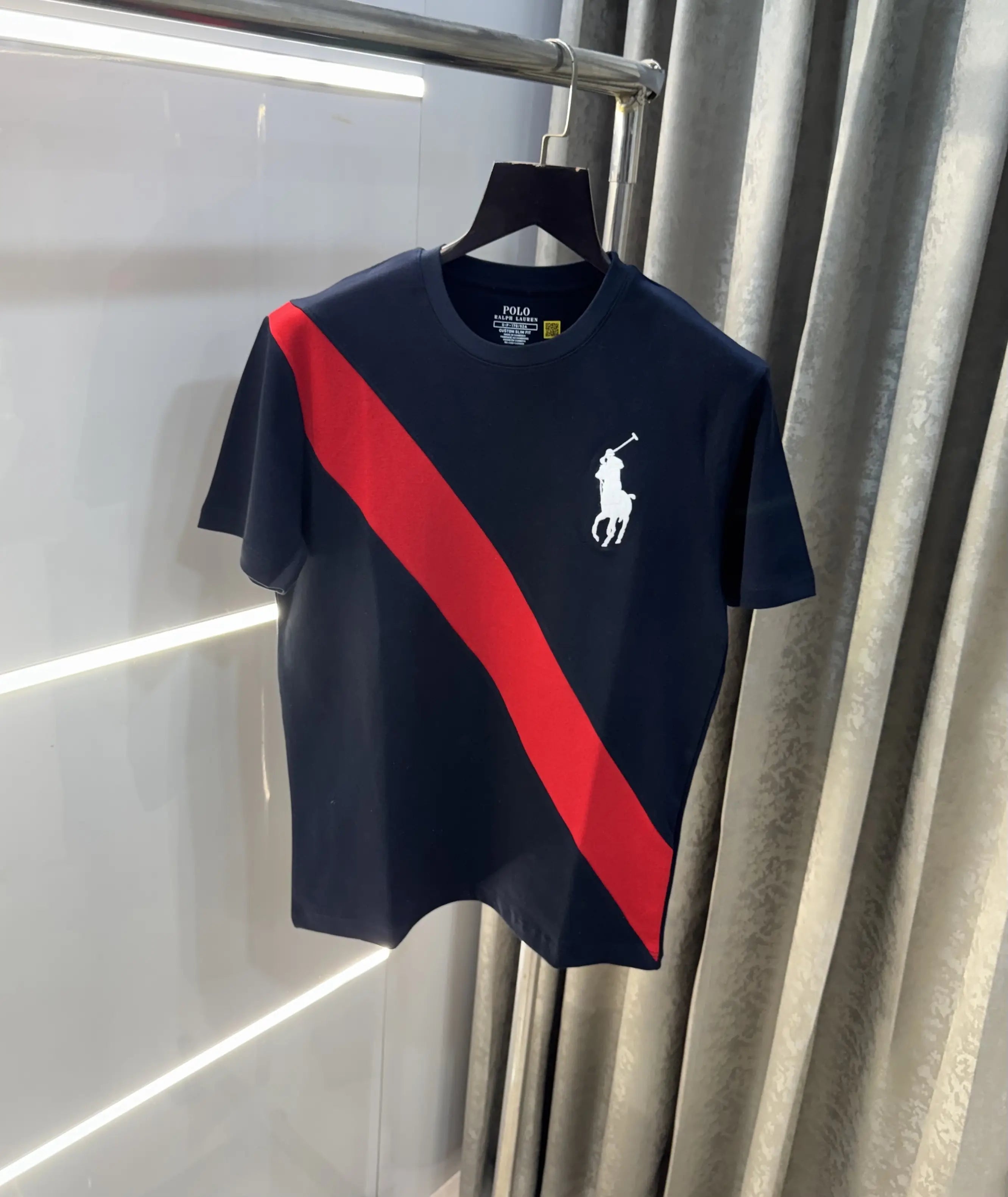 Ralph Lauren Navy Blue Logo Work Imported T-Shirt Secondary image