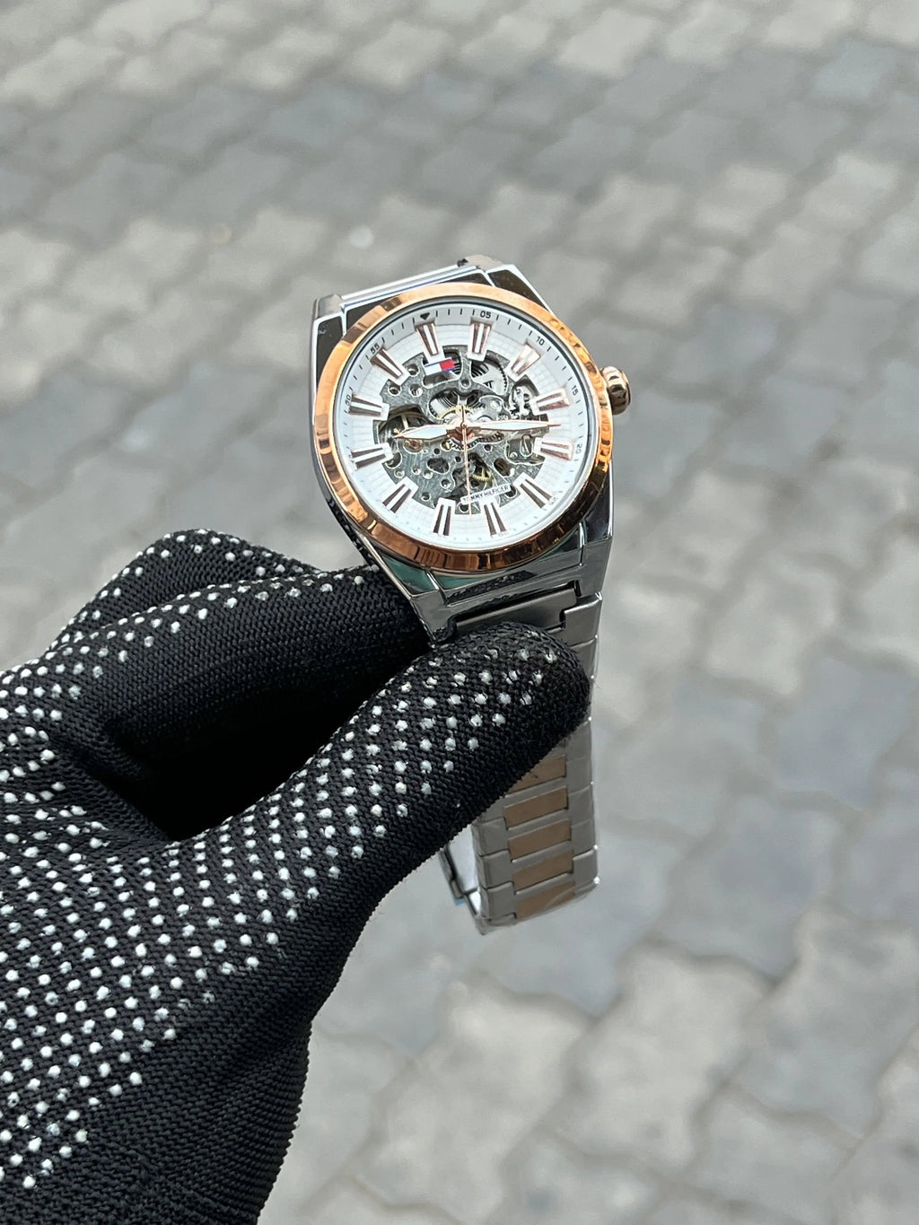 Tomm_y Hilfiger Automatic Two Tone White