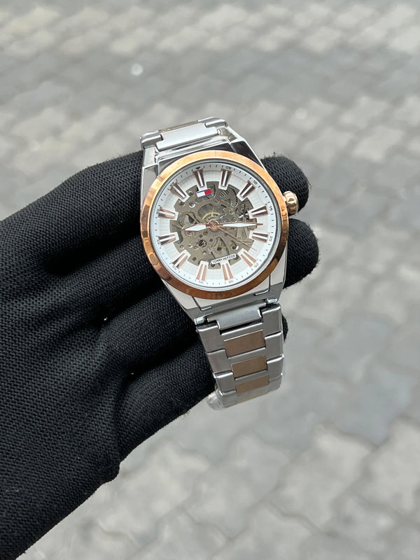 Tomm_y Hilfiger Automatic Two Tone White