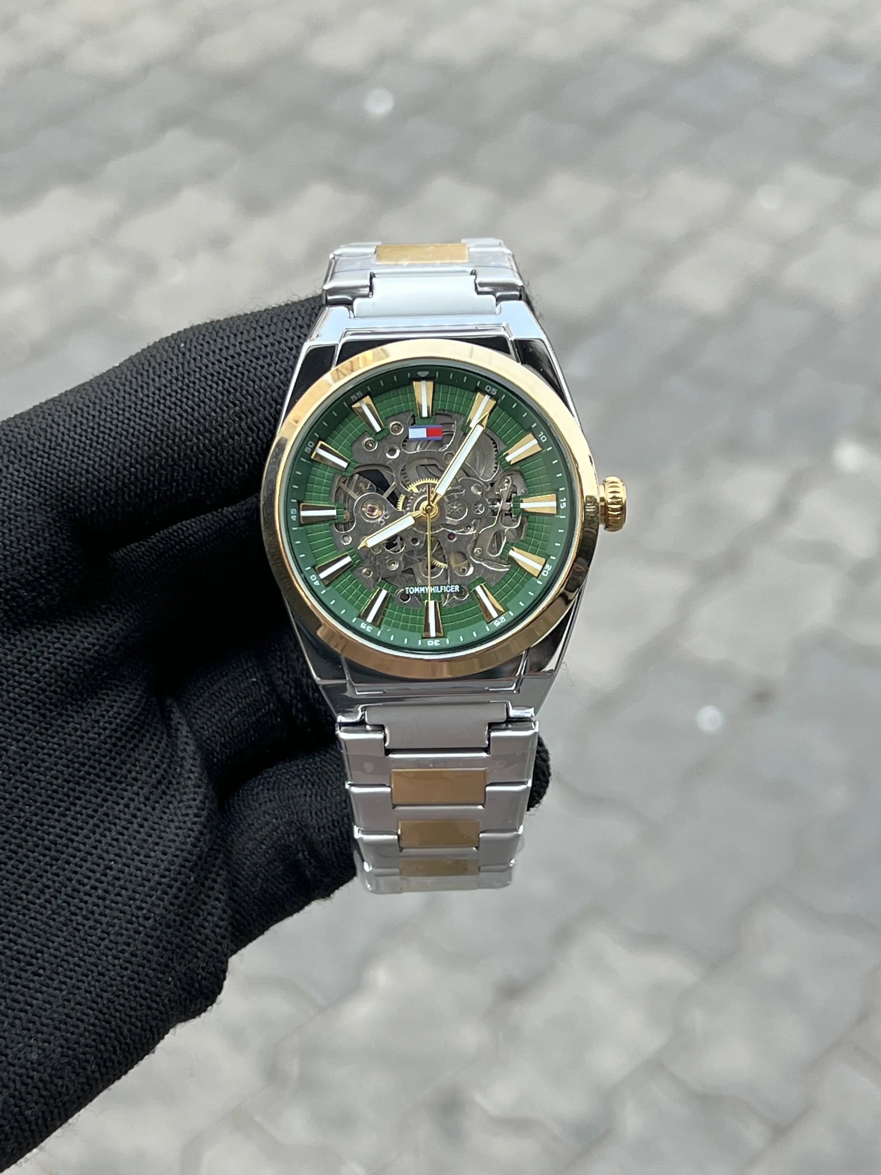 Tomm_y Hilfiger Automatic Two Tone Green