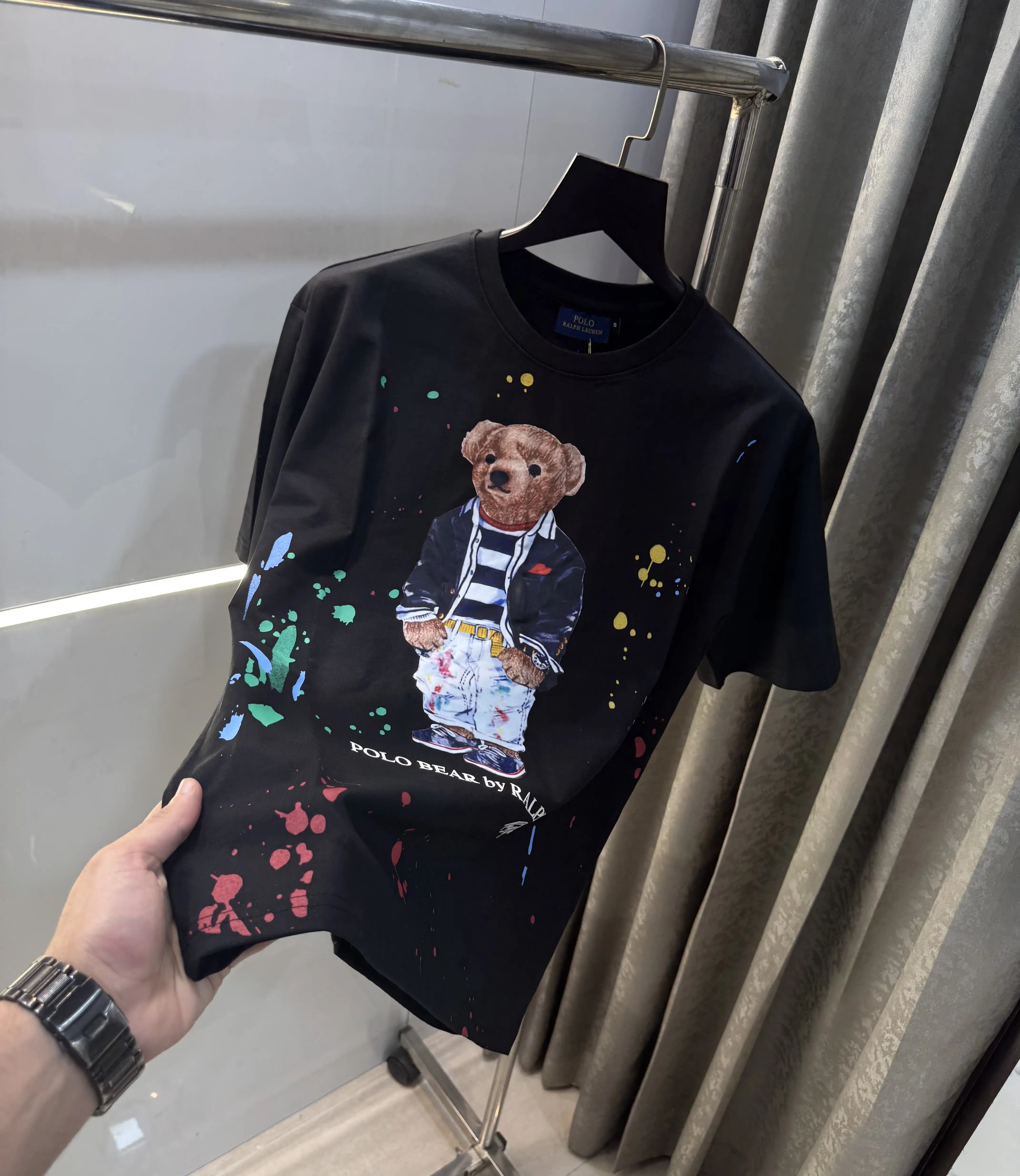 Ralph Lauren Black Teddy 🧸 Edition Imported Oversized T-Shirt Secondary image