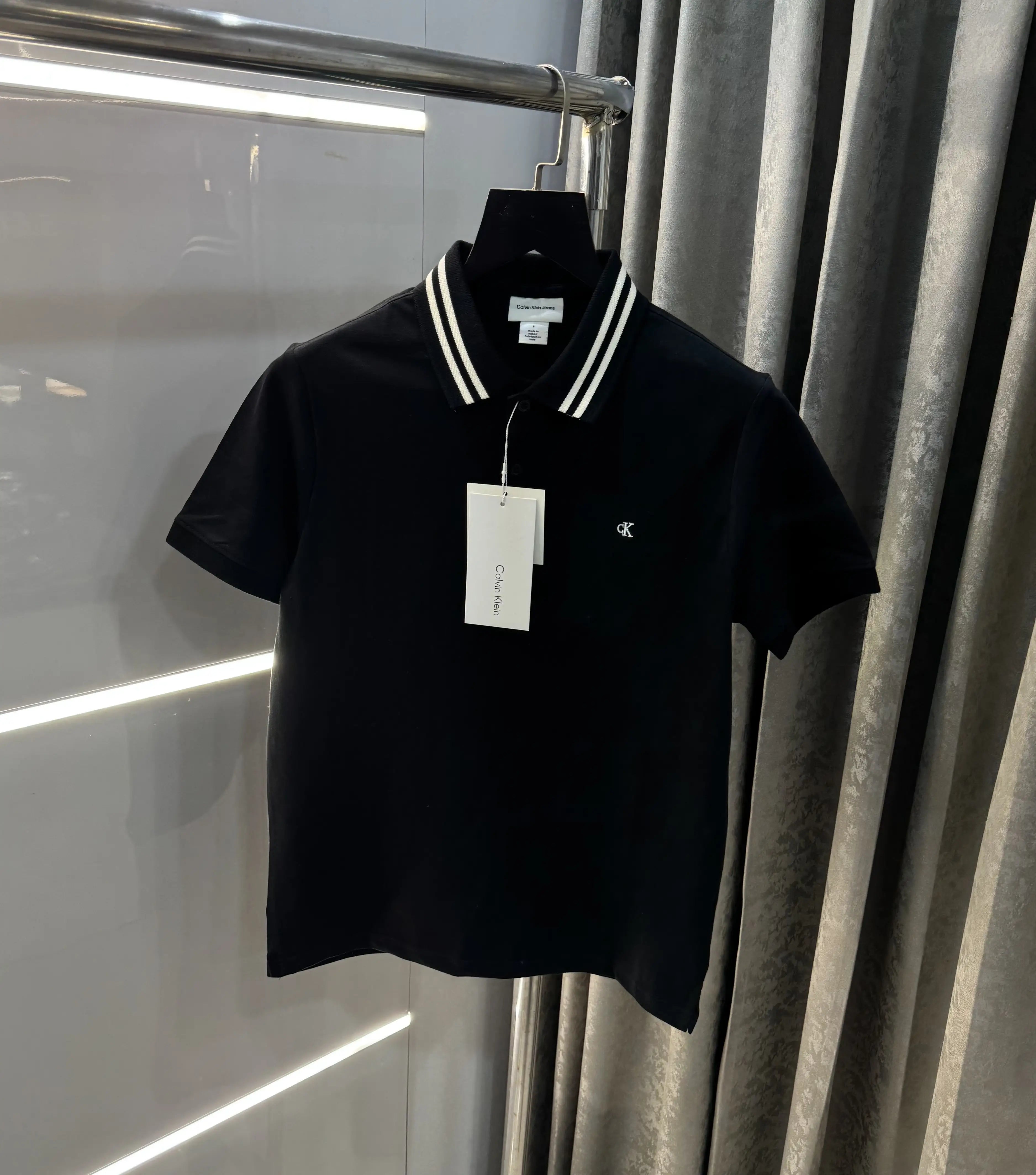 Calvin  Klein Black Embroidery Logo Premium Polo T-Shirt Secondary image