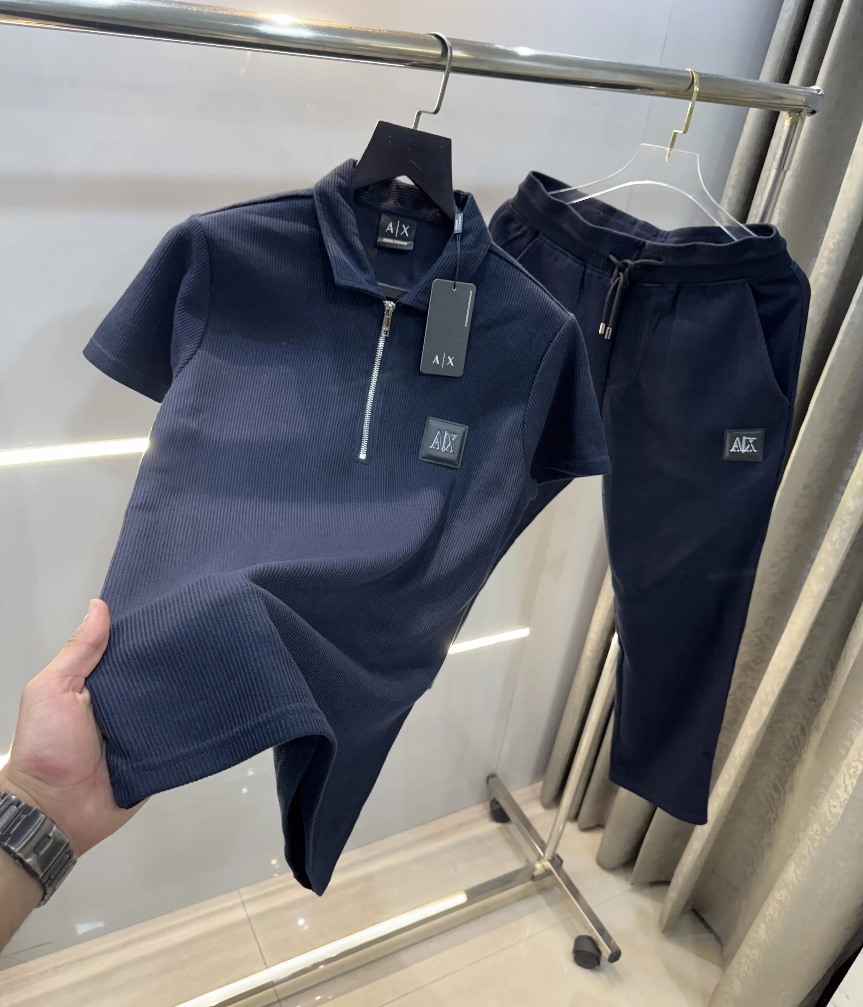 Arman i Exchange Navy Blue Logo Work Premium Tracksuit Secondary image