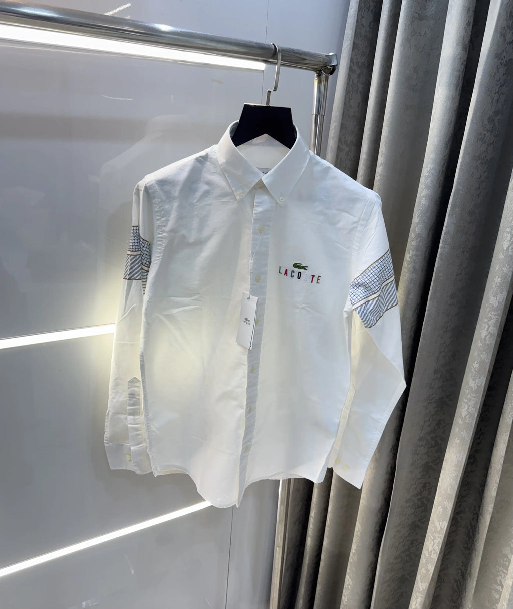 Lacost e White Logo Work Premium Shirt