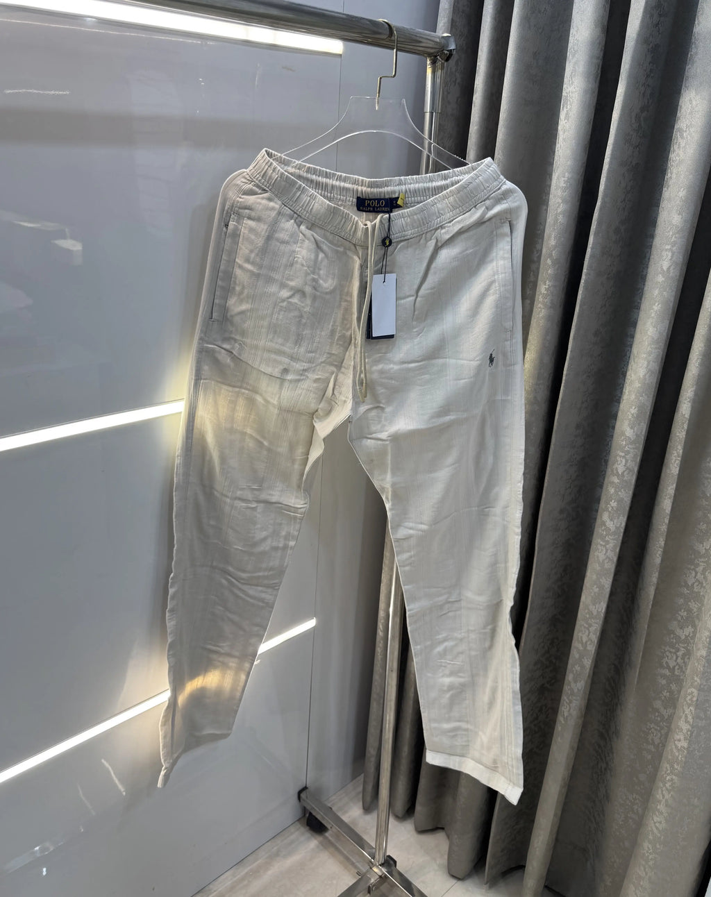 Ralph Lauren Cream Premium Linen Trouser