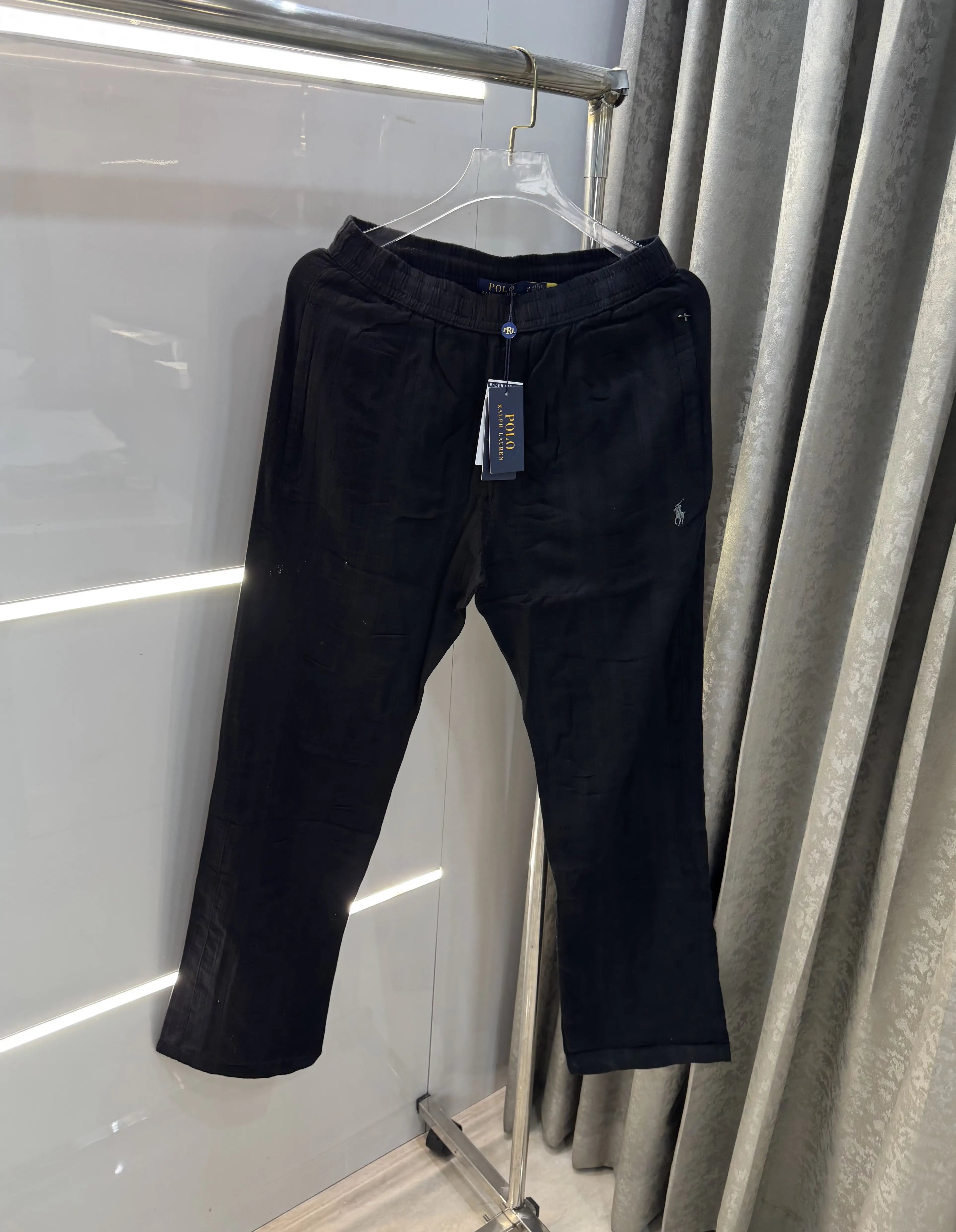 Ralph Lauren Black Premium Linen Trouser Secondary image
