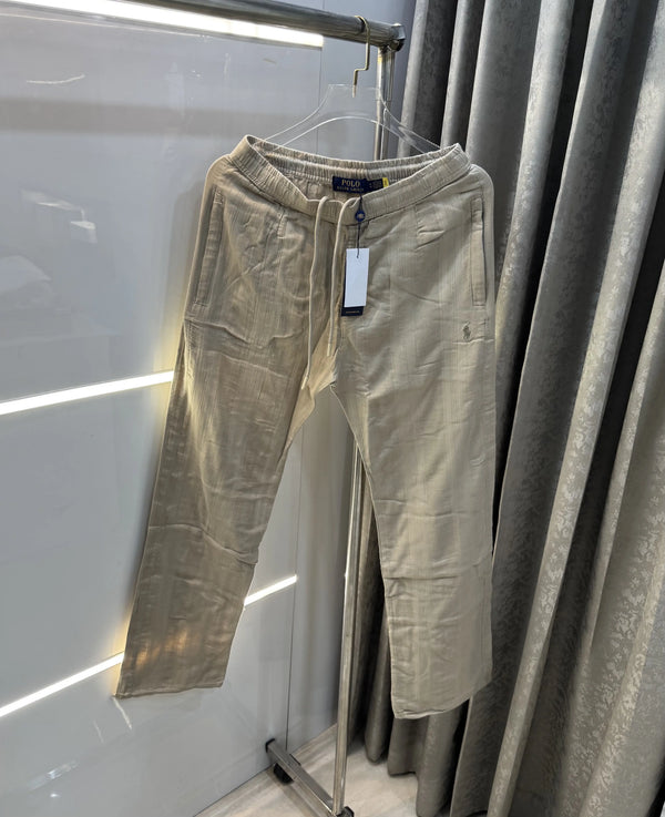 Ralph Lauren Beige Premium Linen Trouser