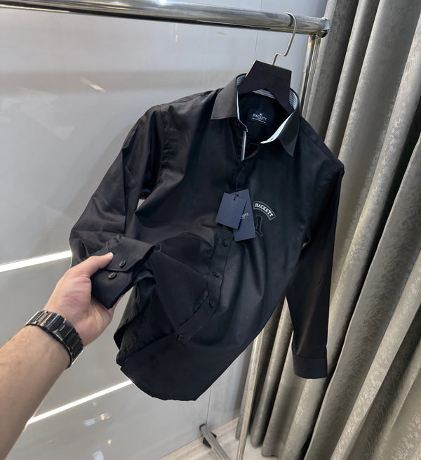 Hacket Black Logo Work Premium Shirt