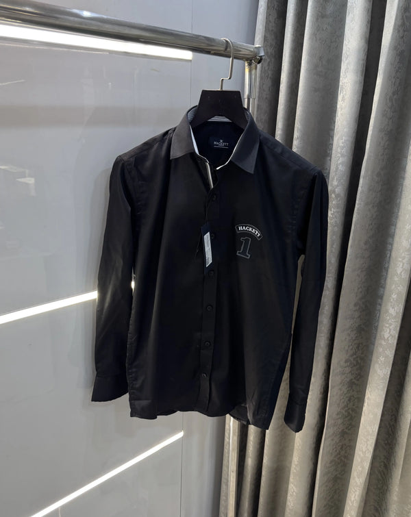 Hacket Black Logo Work Premium Shirt