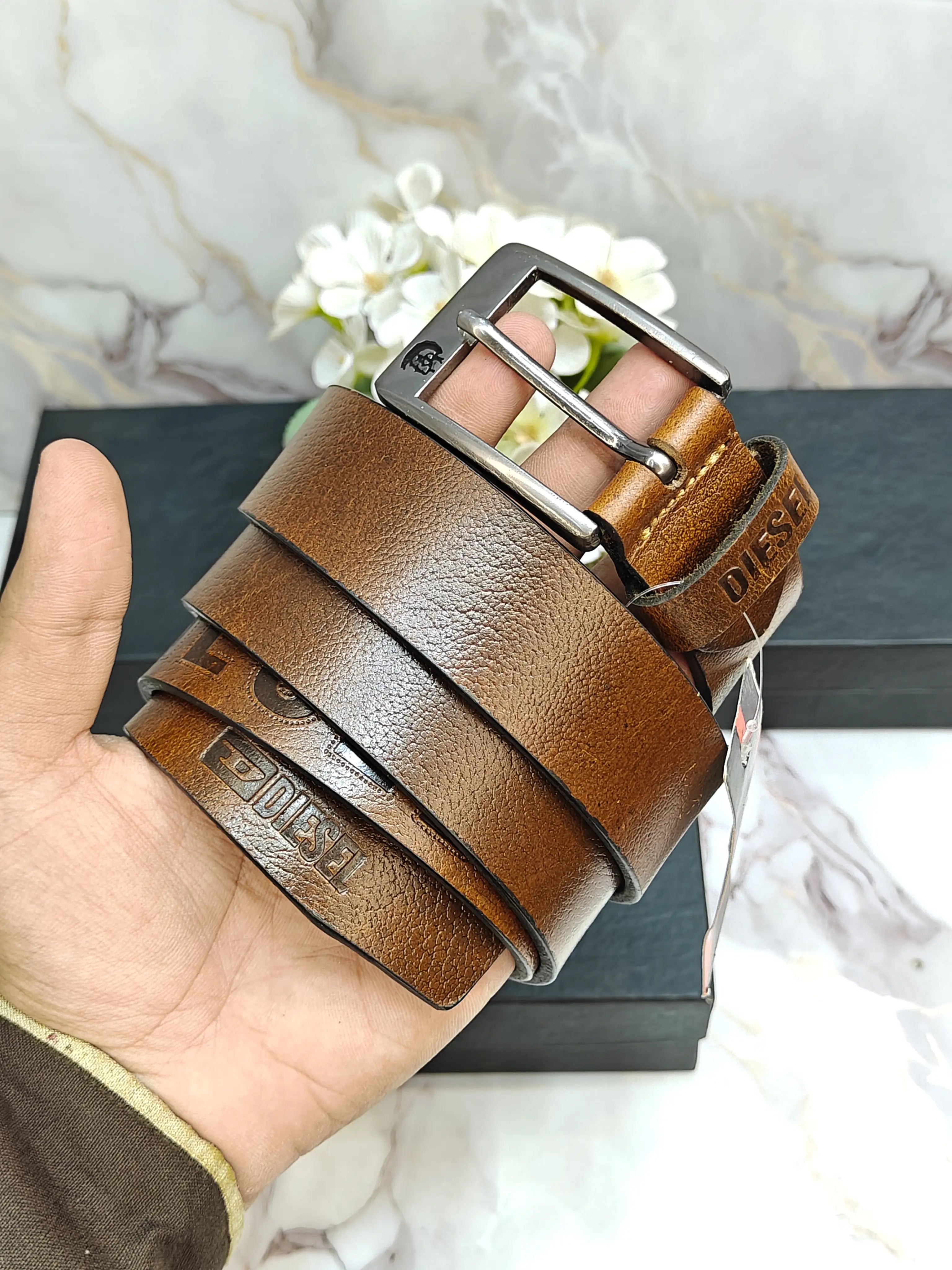 DIESEL IMP PREMIUM QUALITY PURE LEATHER BELTS WITH OG BOX