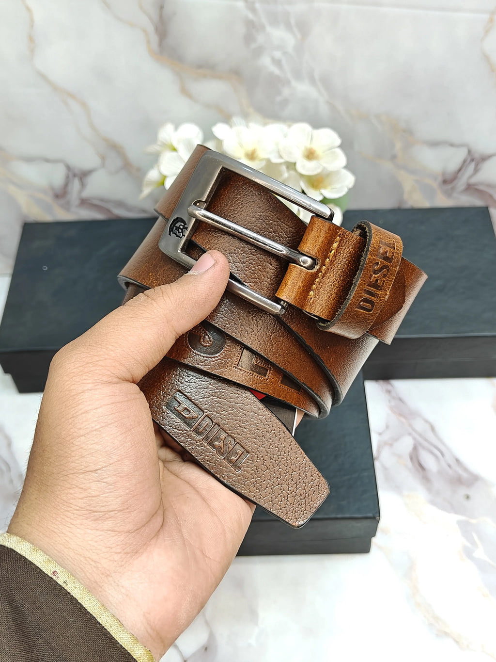 DIESEL IMP PREMIUM QUALITY PURE LEATHER BELTS WITH OG BOX