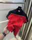 Lacost e Red Embroidery Logo Premium Polo T-Shirt