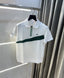 Lacost e White Embroidery Logo Premium Polo T-Shirt