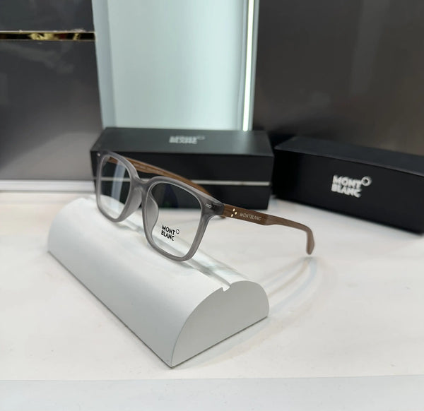 Mont Blanc Grey Wooden Premium Glasses 5186