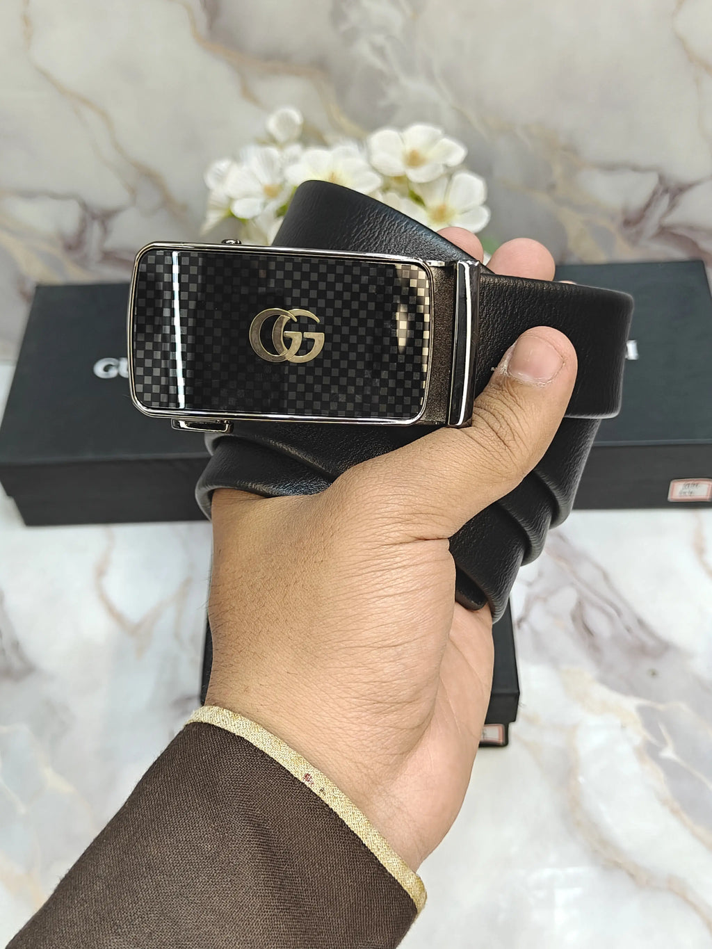 GG GUCCI PREMIUM QUALITY AUTOLOCK BELT WITH OG BOX GG-622