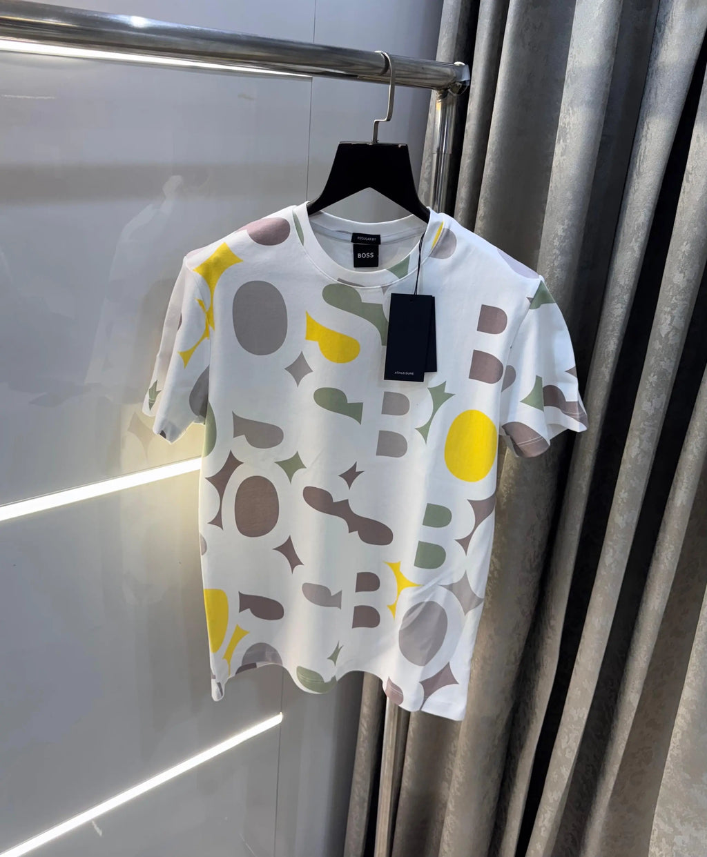 Hugo Boss White Printed Premium T-Shirt