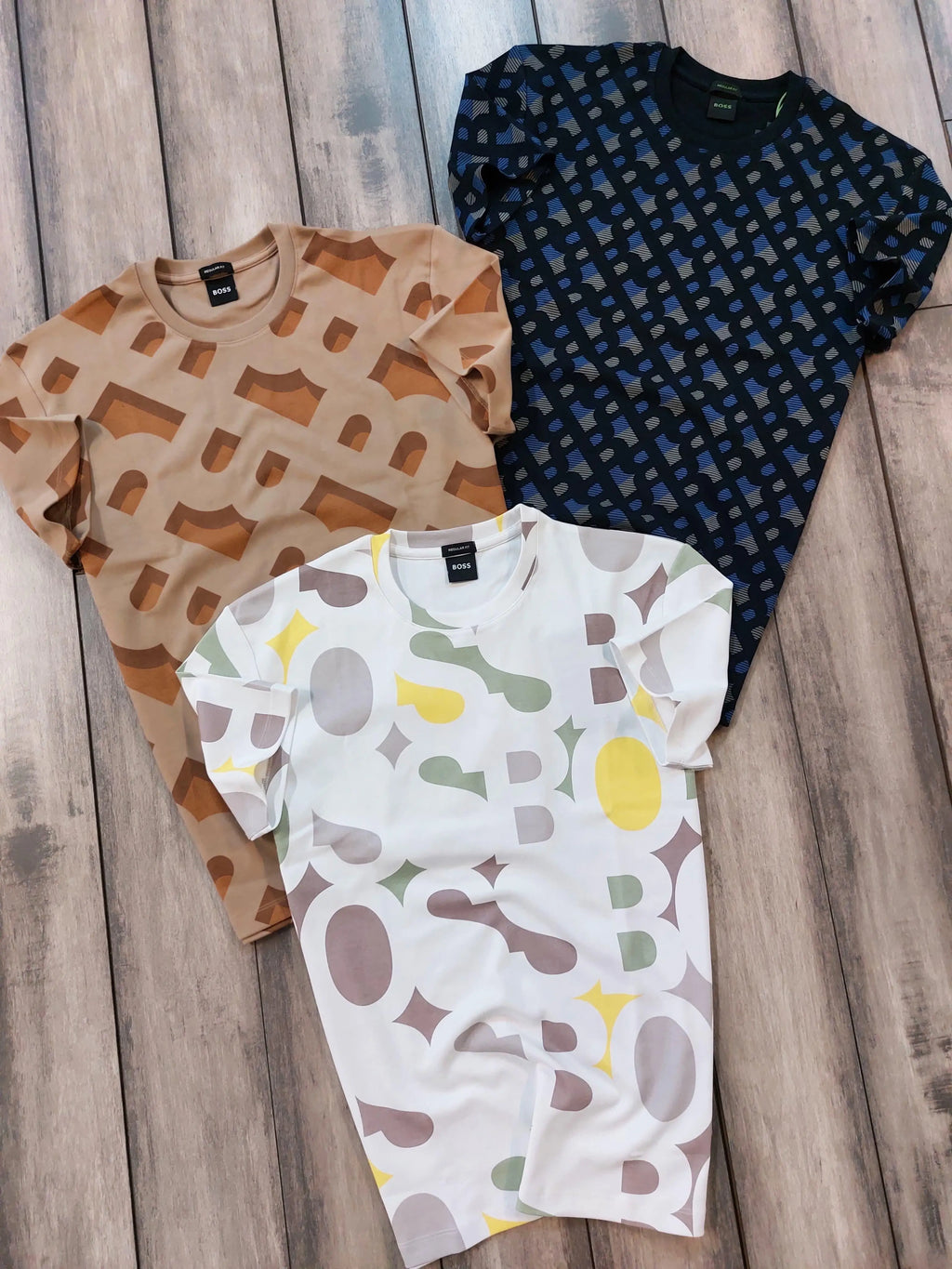 Hugo Boss Navy Blue Printed Premium T-Shirt