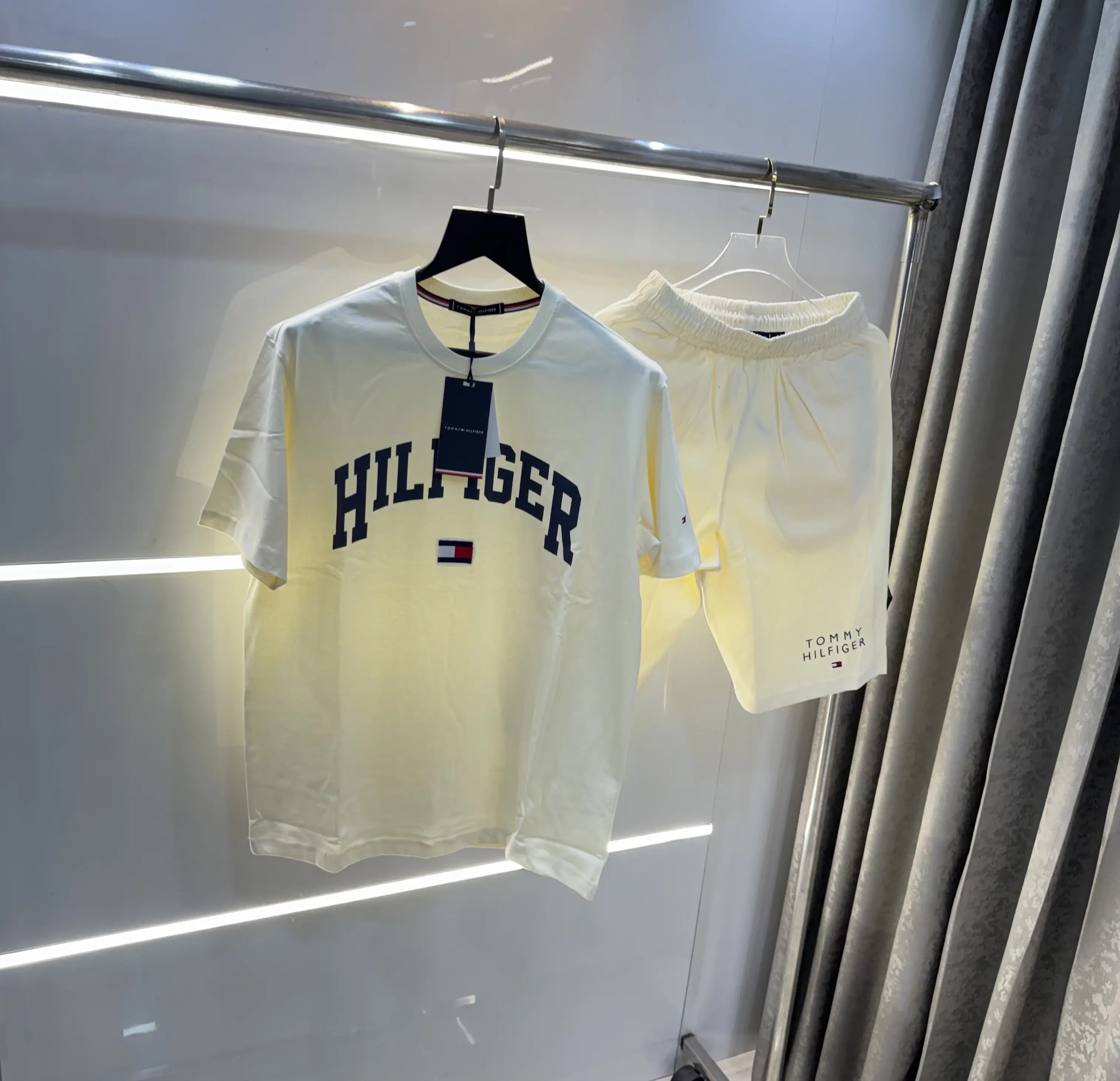 Tommy Hilfiger Cream Logo Work Imported Premium cord set Main image