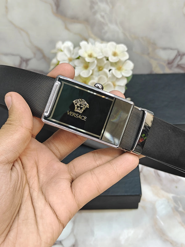 VERSACE IMP PREMIUM QUALITY AUTOLOCK REVERSIBLE BELT WITH OG BOX