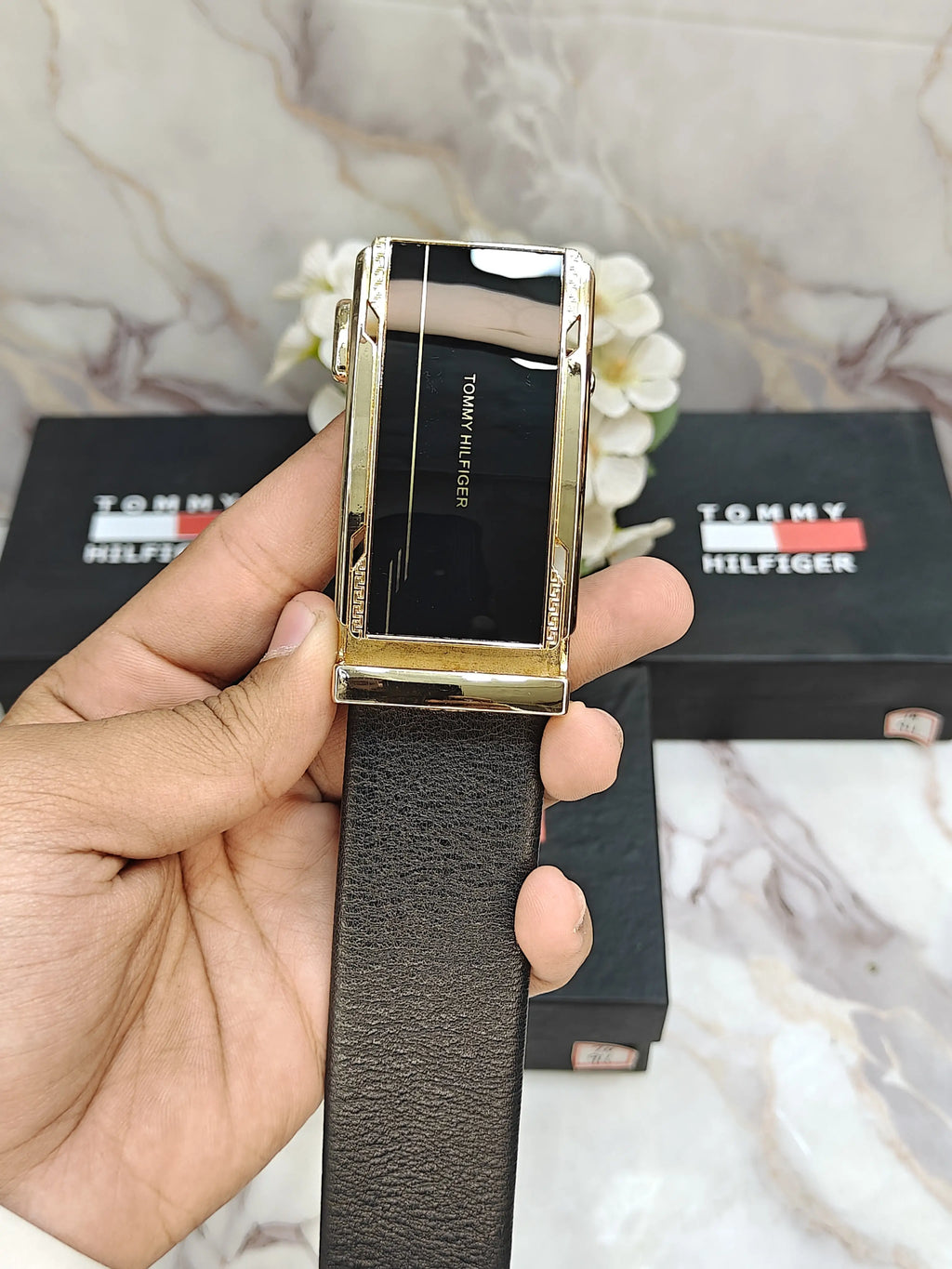 TOMMY PREMIUM QUALITY AUTOLOCK BELT WITH OG BOX TH-912