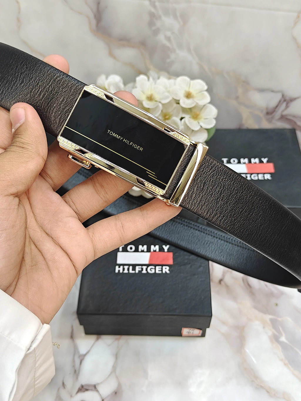 TOMMY PREMIUM QUALITY AUTOLOCK BELT WITH OG BOX TH-912
