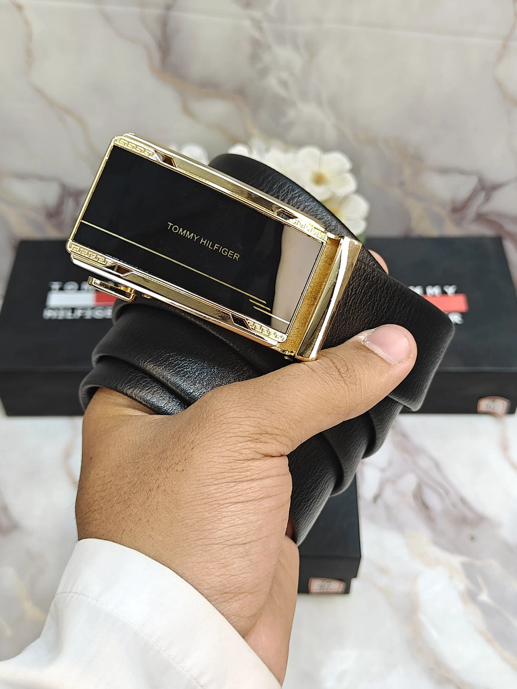 TOMMY PREMIUM QUALITY AUTOLOCK BELT WITH OG BOX TH-912