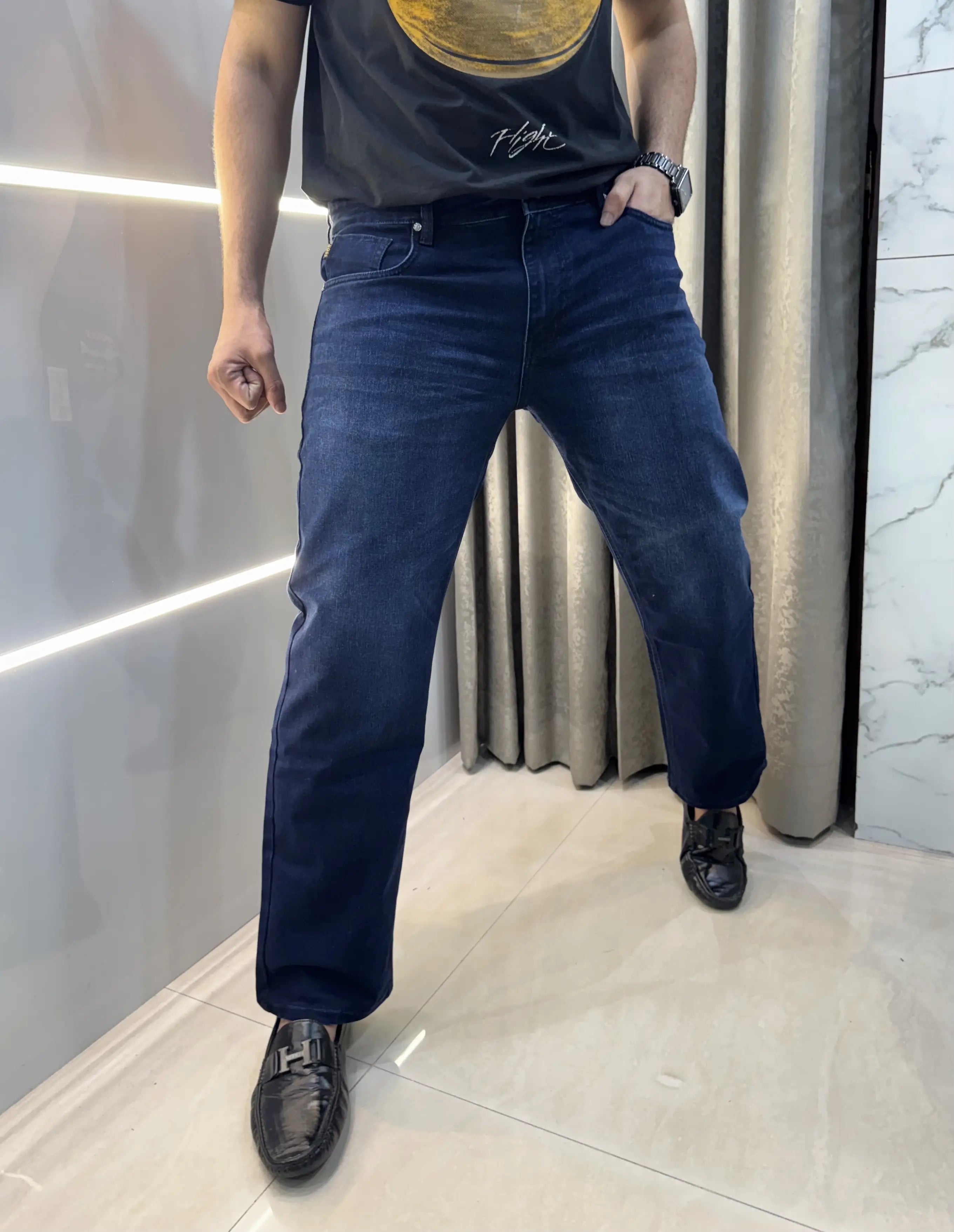 Hug o Bos s Blue Imported Classic Denim Secondary image