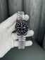 Seik o Gmt Silver Black Premium Watch